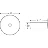Раковина 41x41 см BELBAGNO BB1315-H316